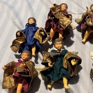 Elegant Angel Holiday Ornaments Set